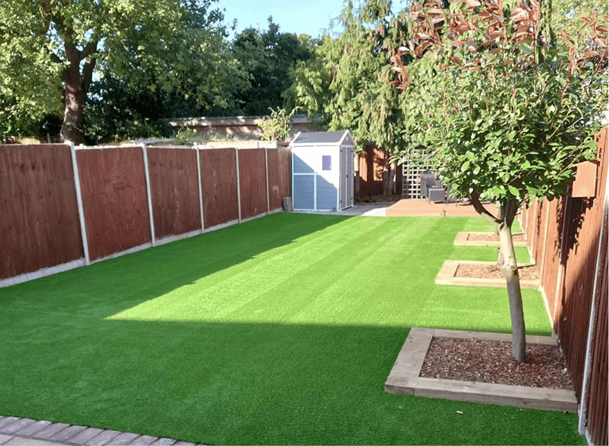 Artificial grass installation in Yorkshire