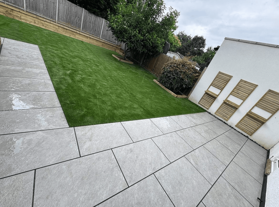 Artificial grass installation in Yorkshire