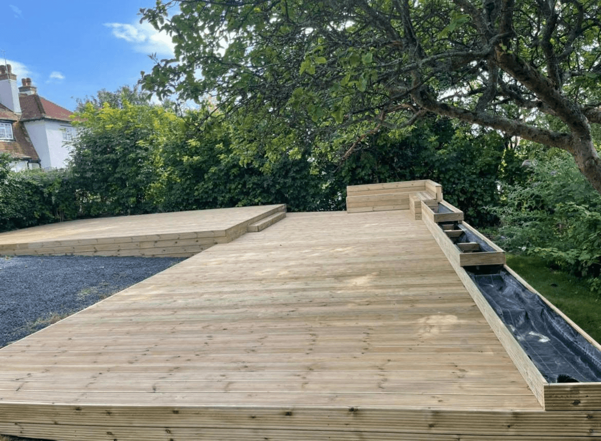 Professional decking installation in Yorkshire